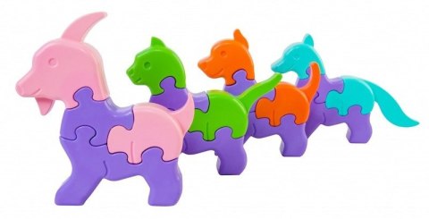 3D Puzzle zwierzęta 64 el. Tigres 3D Puzzle zwierzęta 64 el. Tigres