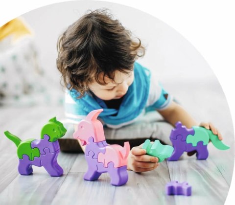 3D Puzzle zwierzęta 64 el. Tigres 3D Puzzle zwierzęta 64 el. Tigres