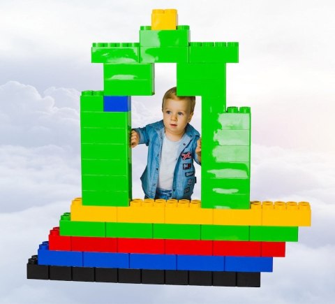 Giganty 141 el. Klocki Konstrukcyjne BJ Plastik Giganty 141 el. Klocki Konstrukcyjne BJ Plastik
