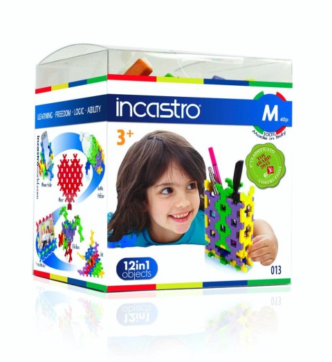 Incastro Cube M 40 el. Klocki konstrukcyjne Incastro Incastro Cube M 40 el. Klocki konstrukcyjne Incastro