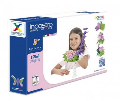 Incastro Midi Pink 60 el. - Klocki konstrukcyjne Incastro Incastro Midi Pink 60 el. - Klocki konstrukcyjne Incastro