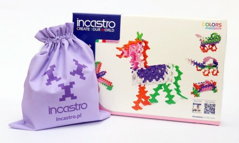 Incastro Pastel Maxi Pink 100 el. - Klocki konstrukcyjne Incastro Incastro Pastel Maxi Pink 100 el. - Klocki konstrukcyjne Incastro