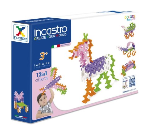 Incastro Pastel Maxi Pink 100 el. - Klocki konstrukcyjne Incastro Incastro Pastel Maxi Pink 100 el. - Klocki konstrukcyjne Incastro