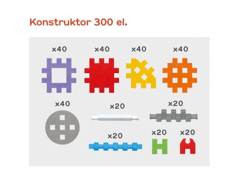 Klocki Mini Waffle Wafle Konstruktor 300 el. Marioinex Klocki Mini Waffle Wafle Konstruktor 300 el. Marioinex