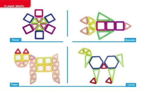Magical Magnet 168 el. - Klocki magnetyczne X-Bida Magical Magnet 168 el. - Klocki magnetyczne X-Bida