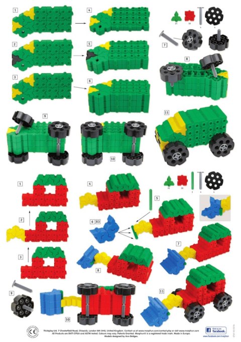 Mega Zestaw klocków konstrukcyjnych Morphun Starter 1200 el. Morphun Mega Zestaw klocków konstrukcyjnych Morphun Starter 1200 el. Morphun