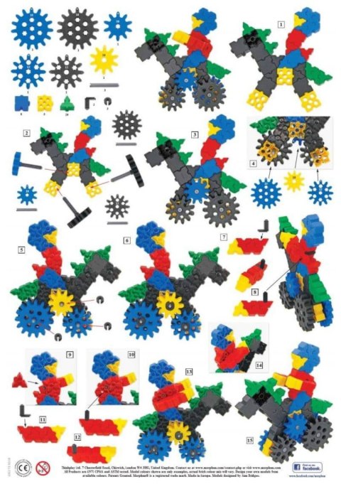 Morphun GearPhun Gry i Zabawy 186 el. - Klocki konstrukcyjne Morphun Morphun GearPhun Gry i Zabawy 186 el. - Klocki konstrukcyjne Morphun