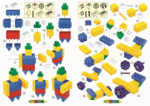 Morphun Hi-Qube 9 Modeli - Klocki konstrukcyjne Morphun Morphun Hi-Qube 9 Modeli - Klocki konstrukcyjne Morphun