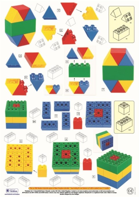 Morphun Hi-Qube Pre-school 80 el. - Klocki konstrukcyjne Morphun Morphun Hi-Qube Pre-school 80 el. - Klocki konstrukcyjne Morphun