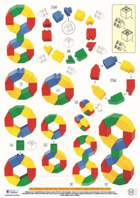 Morphun Hi-Qube Pre-school 80 el. - Klocki konstrukcyjne Morphun Morphun Hi-Qube Pre-school 80 el. - Klocki konstrukcyjne Morphun