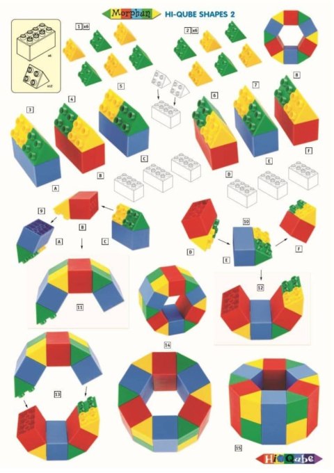 Morphun Hi-Qube Pre-school 80 el. - Klocki konstrukcyjne Morphun Morphun Hi-Qube Pre-school 80 el. - Klocki konstrukcyjne Morphun