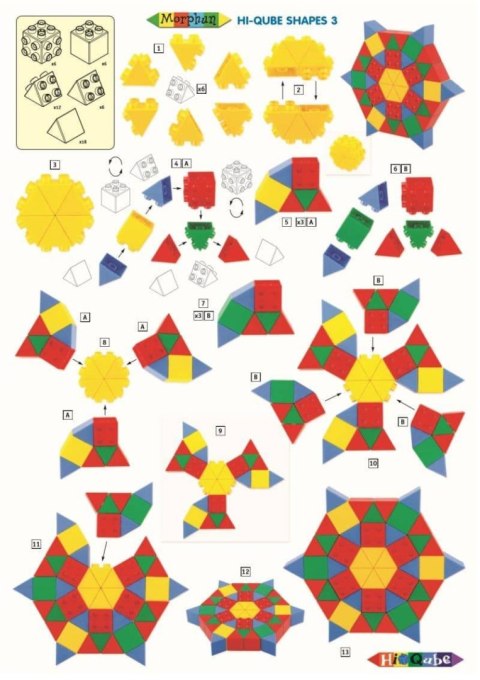 Morphun Hi-Qube Pre-school 80 el. - Klocki konstrukcyjne Morphun Morphun Hi-Qube Pre-school 80 el. - Klocki konstrukcyjne Morphun