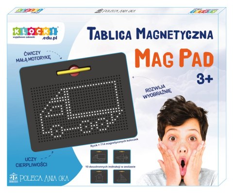 Tablica magnetyczna Nowy MagPad [czarna] Klocki.edu.pl