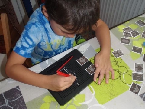 Tablica magnetyczna Nowy MagPad [czerwona] Klocki.edu.pl