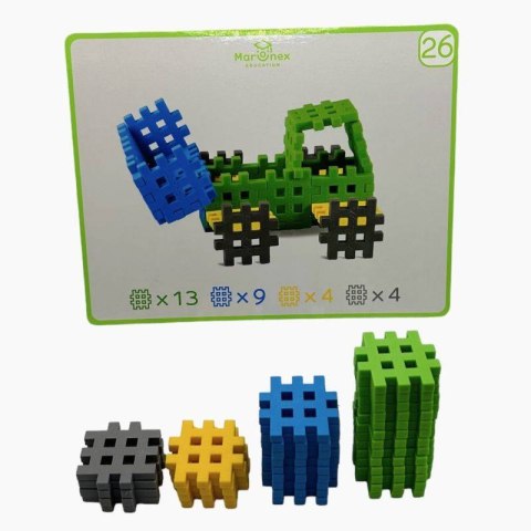 Zestaw edukacyjny - Klocki Mini Waffle 500 EDUel. Marioinex Zestaw edukacyjny - Klocki Mini Waffle 500 EDUel. Marioinex
