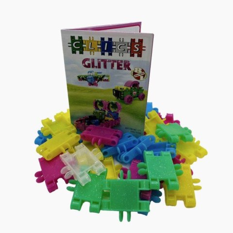 Clics Wiaderko 8w1 Glitter - Brokat 175 el. Clics & Clicformers Clics Wiaderko 8w1 Glitter - Brokat 175 el. Clics & Clicformers
