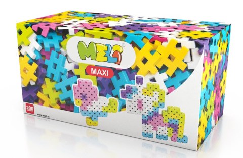 Klocki konstrukcyjne Meli Maxi Pink 200 el. Meli Klocki konstrukcyjne Meli Maxi Pink 200 el. Meli