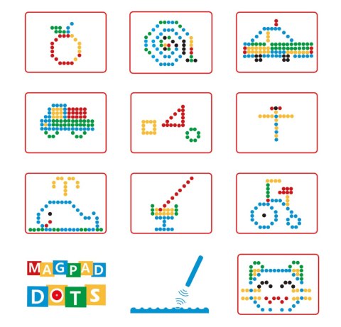 Tablica magnetyczna MagPad Dots [żółta] Klocki.edu.pl