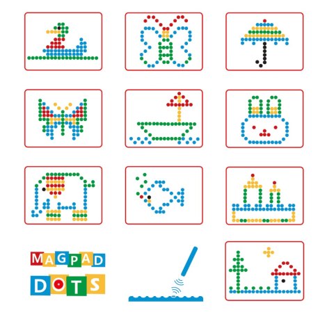 Tablica magnetyczna MagPad Dots [żółta] Klocki.edu.pl