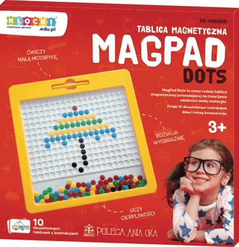 Tablica magnetyczna MagPad Dots [żółta] Klocki.edu.pl