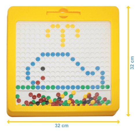 Tablica magnetyczna MagPad Dots [żółta] Klocki.edu.pl