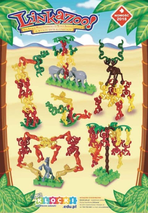 Zwierzątka LinkaZoo 108 el. - klocki edukacyjne Popular Playthings Zwierzątka LinkaZoo 108 el. - klocki edukacyjne Popular Playthings