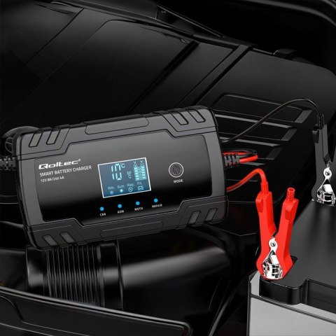 Inteligentna mikroprocesorowa ładowarka 12V 8A | 24V 4A |Prostownik z funkcją naprawy do akumulatora AGM GEL | LCD Inteligentna mikroprocesorowa ładowarka 12V 8A | 24V 4A |Prostownik z funkcją naprawy do akumulatora AGM GEL | LCD