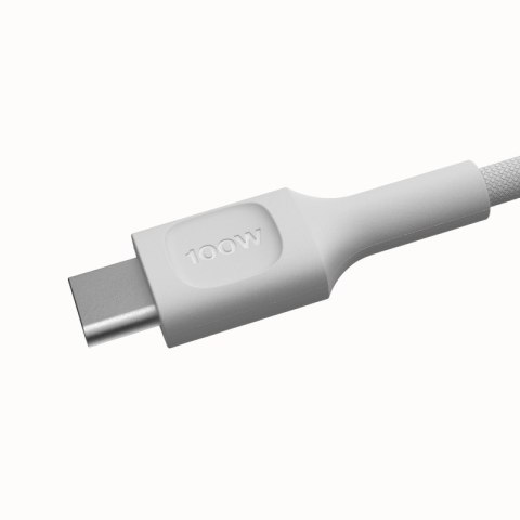 Kabel USB-C-USB-C PowerStream 100W oplot 1,2m biały Kabel USB-C-USB-C PowerStream 100W oplot 1,2m biały