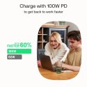 Kabel USB-C-USB-C PowerStream 100W oplot 1,2m zielony