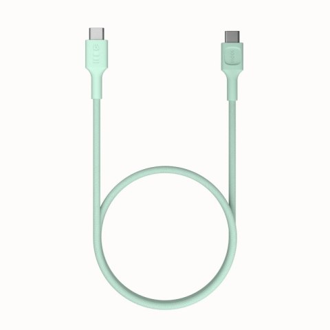 Kabel USB-C-USB-C PowerStream 100W oplot 1,2m zielony Kabel USB-C-USB-C PowerStream 100W oplot 1,2m zielony