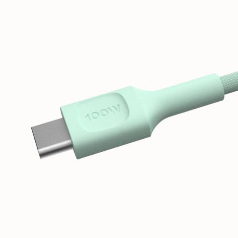 Kabel USB-C-USB-C PowerStream 100W oplot 1,2m zielony Kabel USB-C-USB-C PowerStream 100W oplot 1,2m zielony