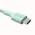 Kabel USB-C-USB-C PowerStream 100W oplot 1,2m zielony