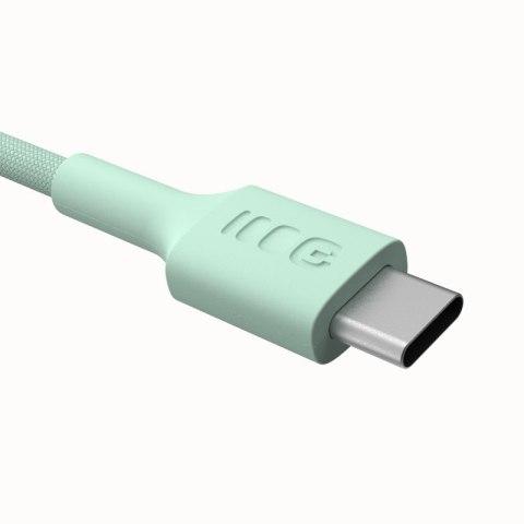 Kabel USB-C-USB-C PowerStream 100W oplot 1,2m zielony Kabel USB-C-USB-C PowerStream 100W oplot 1,2m zielony
