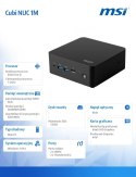 Komputer Cubi NUC 1M-002EU WIN11PRO/Intel Core i5-120U/8GB/512SSD/WiFi/BT/Czarny