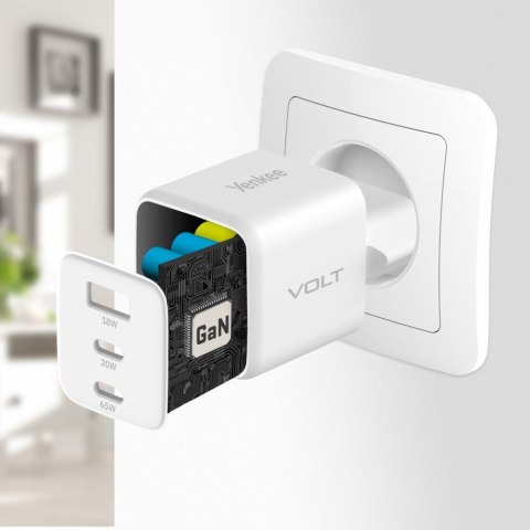 Ładowarka sieciowa 3xUSB 65W 3,24A Power Delivery 3.0 QC4.0 Ładowarka sieciowa 3xUSB 65W 3,24A Power Delivery 3.0 QC4.0