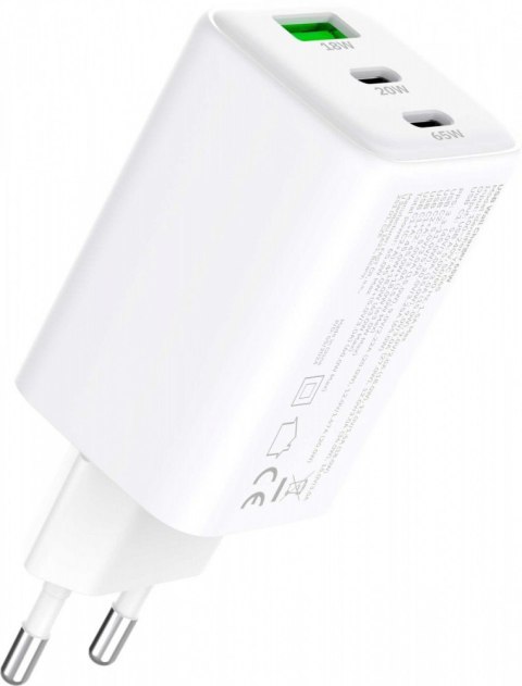 Ładowarka sieciowa 3xUSB 65W 3,24A Power Delivery 3.0 QC4.0 Ładowarka sieciowa 3xUSB 65W 3,24A Power Delivery 3.0 QC4.0