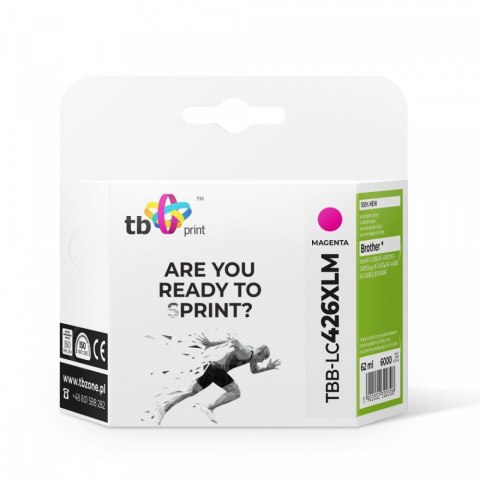 Tusz do Brother MFC-J4540DW TBB-LC426XLM 100% nowy magenta Tusz do Brother MFC-J4540DW TBB-LC426XLM 100% nowy magenta