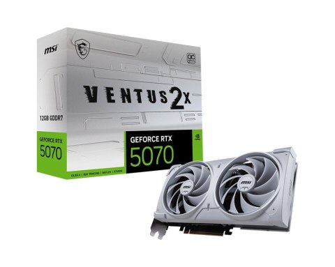 Karta graficzna GeForce RTX 5070 12G VENTUS 2X OC WHITE GDDR7 192bit Karta graficzna GeForce RTX 5070 12G VENTUS 2X OC WHITE GDDR7 192bit
