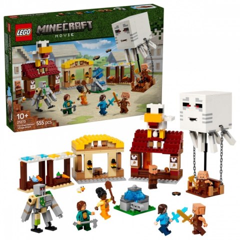 Klocki Minecraft 21273 Atak balonowego Ghasta na wioskę Klocki Minecraft 21273 Atak balonowego Ghasta na wioskę