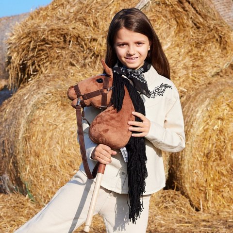 Koń na kiju Hobby Horse HOPPIHORSE A3 Bay - ciemny brąz, maść gniada Koń na kiju Hobby Horse HOPPIHORSE A3 Bay - ciemny brąz, maść gniada