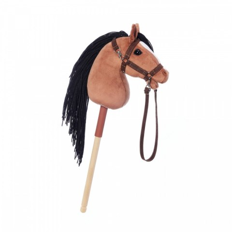 Koń na kiju Hobby Horse HOPPIHORSE A4 Bay - ciemny brąz, maść gniada Koń na kiju Hobby Horse HOPPIHORSE A4 Bay - ciemny brąz, maść gniada