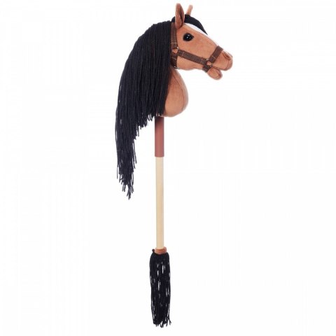 Koń na kiju Hobby Horse HOPPIHORSE A4 Bay - ciemny brąz, maść gniada Koń na kiju Hobby Horse HOPPIHORSE A4 Bay - ciemny brąz, maść gniada