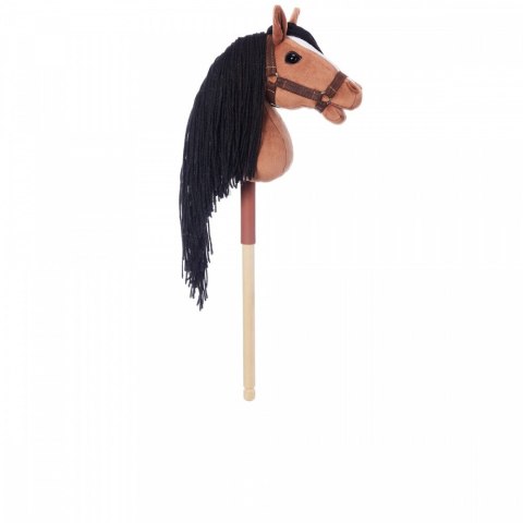Koń na kiju Hobby Horse HOPPIHORSE A4 Bay - ciemny brąz, maść gniada Koń na kiju Hobby Horse HOPPIHORSE A4 Bay - ciemny brąz, maść gniada