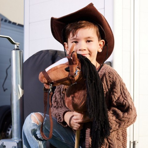 Koń na kiju Hobby Horse HOPPIHORSE A4 Bay - ciemny brąz, maść gniada Koń na kiju Hobby Horse HOPPIHORSE A4 Bay - ciemny brąz, maść gniada