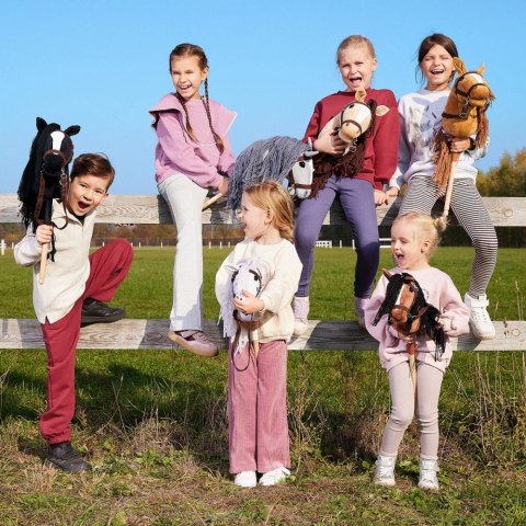 Koń na kiju Hobby Horse HOPPIHORSE A4 Bay - ciemny brąz, maść gniada Koń na kiju Hobby Horse HOPPIHORSE A4 Bay - ciemny brąz, maść gniada