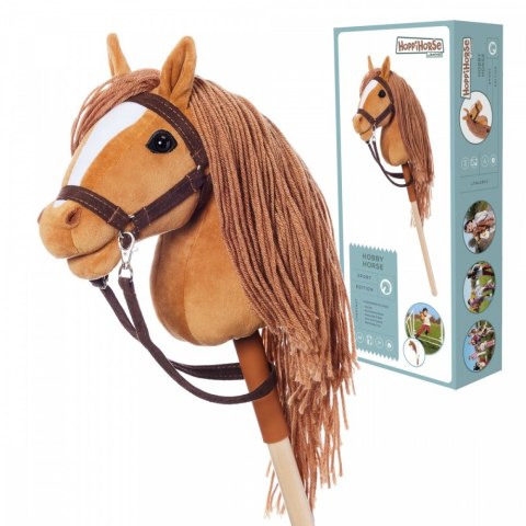 Koń na kiju Hobby Horse HOPPIHORSE A4 Chestnut - brąz, maść kasztanowata Koń na kiju Hobby Horse HOPPIHORSE A4 Chestnut - brąz, maść kasztanowata