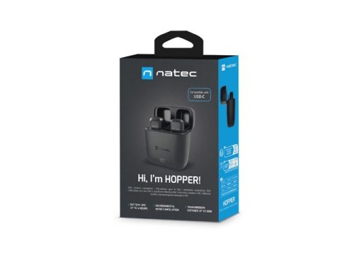 Mikrofon HOPPER krawatowy bezprzewodowy USB-C Mikrofon HOPPER krawatowy bezprzewodowy USB-C