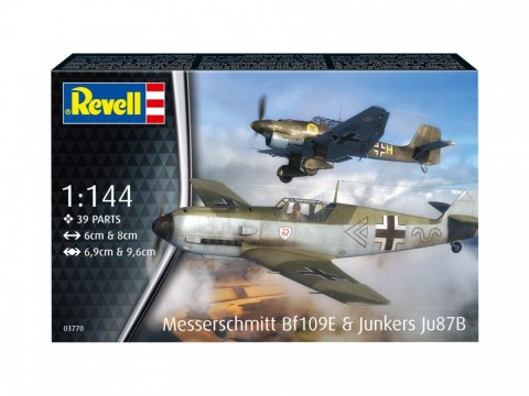 Modele do sklejania Samolot ME BF109E & Junkers JU87B 1/144 Modele do sklejania Samolot ME BF109E & Junkers JU87B 1/144