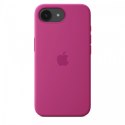 Etui silikonowe do iPhonea 16e - żywy róż