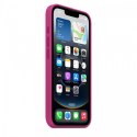 Etui silikonowe do iPhonea 16e - żywy róż